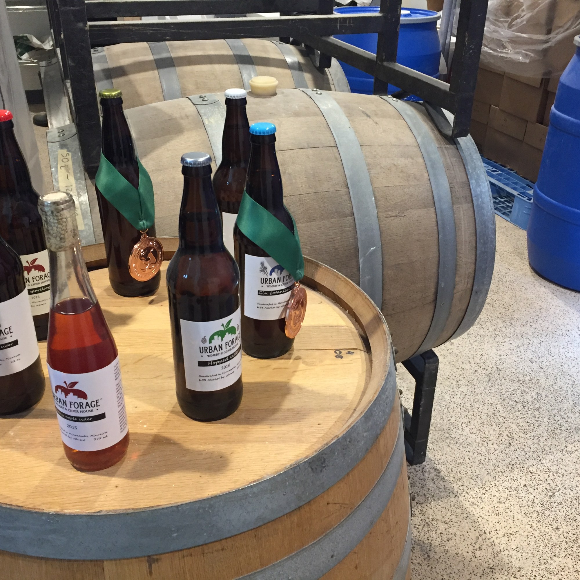 Urban Forage in Minneapolis makes ciders from foraged apples. (I took this photo.)